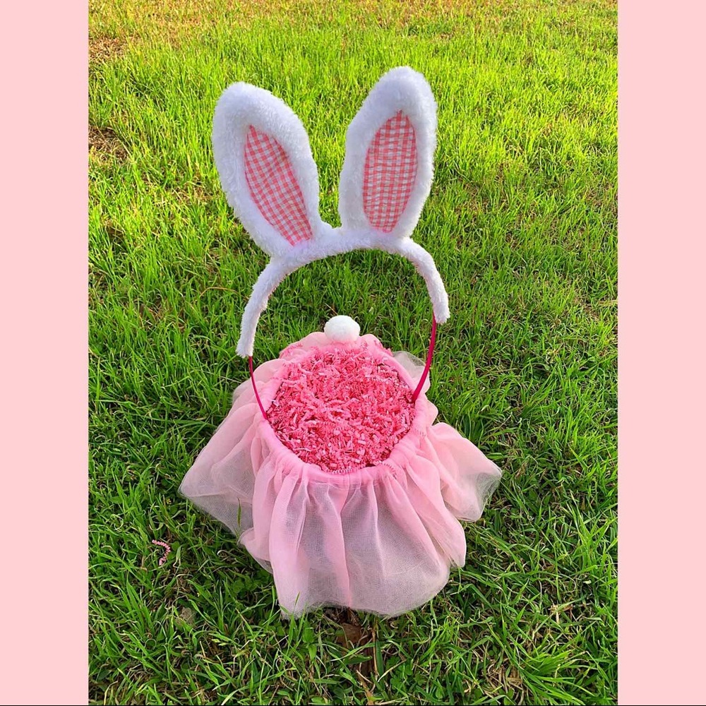 🎀🐰Pink Custom Easter Basket🐰🎀